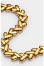 Load image into Gallery viewer, HEART LINK BRACELET | Gold Coated | 7" +