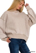 Load image into Gallery viewer, Acid Wash Fleece Oversized Pullover