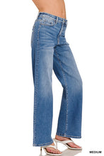 Load image into Gallery viewer, HIGH WAIST STRAIGHT LEG MEDIUM WASH DENI