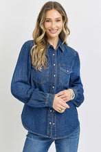 Load image into Gallery viewer, PREORDER Shirring Sleeve Relaxed Fit Button Down