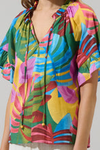 Load image into Gallery viewer, Tropical Erie Split Neck Top
