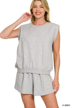 Load image into Gallery viewer, French Terry Sleeveless Top Shorts Set