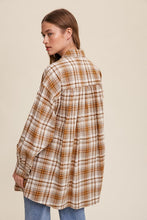 Load image into Gallery viewer, Plaid Button-down Oversized Shirt