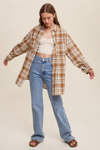 Load image into Gallery viewer, Plaid Button-down Oversized Shirt