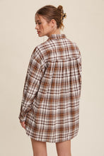 Load image into Gallery viewer, Plaid Button-down Oversized Shirt