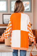Load image into Gallery viewer, Checkerboard Open Front Cardigan