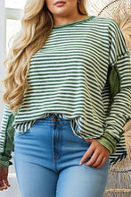 Load image into Gallery viewer, Seam Color Block Patchwork Plus Size The