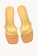 Load image into Gallery viewer, Clear Slip On Block Heel Sandals