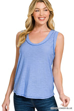 Load image into Gallery viewer, Slub Raw Edge Detail Tank Top