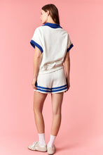 Load image into Gallery viewer, Polka Dot Double Band Terry Shorts