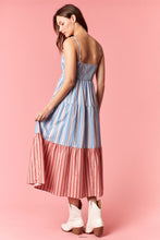 Load image into Gallery viewer, Multi Stripe Bow Tie Dressy Romper
