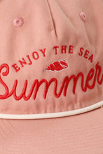 Load image into Gallery viewer, Enjoy The Sea Summer Embroidered Flat Bi
