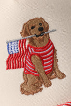 Load image into Gallery viewer, Golden Retriever Holding Usa Flag Trucke