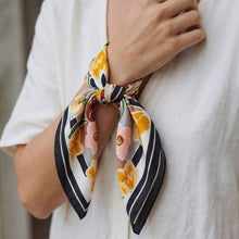 Load image into Gallery viewer, Abstract Floral Art Print Bandana Scarf