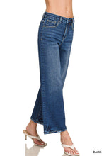 Load image into Gallery viewer, Cropped Wide Leg Denim Pants