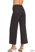 Load image into Gallery viewer, High Rise Wide Leg Pintuck Denim Pants