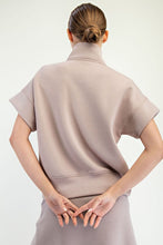 Load image into Gallery viewer, MODAL SCUBA QUARTER ZIP SHORT SLEEVE TOP