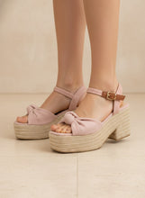 Load image into Gallery viewer, Palmer Bow Knot Platform Espadrille Sand