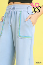 Load image into Gallery viewer, Luxeknit Wide Leg Lounge Pants with Trim
