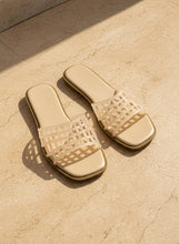 Load image into Gallery viewer, Jelly Woven Slide Sandals
