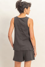 Load image into Gallery viewer, Sleeveless Round Neck Top & Shorts Set