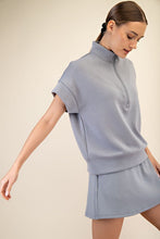 Load image into Gallery viewer, MODAL SCUBA QUARTER ZIP SHORT SLEEVE TOP
