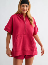 Load image into Gallery viewer, Malibu Summit Short Sleeve Half-zip Hood (part of a set)