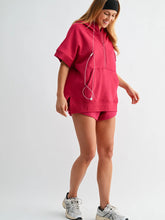 Load image into Gallery viewer, Malibu Summit Short Sleeve Half-zip Hood (part of a set)