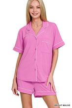 Load image into Gallery viewer, SHORT SLEEVE BUTTON DOWN PJ SET