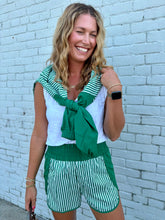 Load image into Gallery viewer, Stripe Active Top & Shorts Set