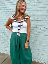 Load image into Gallery viewer, Wool Blend Striped Round Neck Sweater