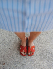 Load image into Gallery viewer, Wide Strap Slide Sandals Minimal Flat