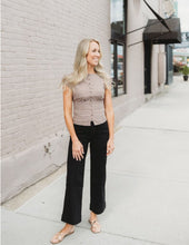 Load image into Gallery viewer, High Rise Wide Leg Pintuck Denim Pants
