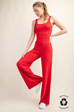 Load image into Gallery viewer, RECYCLED BUTTER WIDE LEG JUMPSUIT