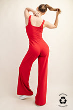 Load image into Gallery viewer, RECYCLED BUTTER WIDE LEG JUMPSUIT