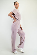 Load image into Gallery viewer, MODAL POLY SPAN SHORT SLEEVE JUMPSUIT