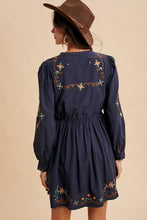 Load image into Gallery viewer, Embroidered Cotton Mini Dress