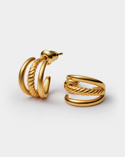Load image into Gallery viewer, LAIA ILLUSION HOOP EARRINGS | Gold Coate