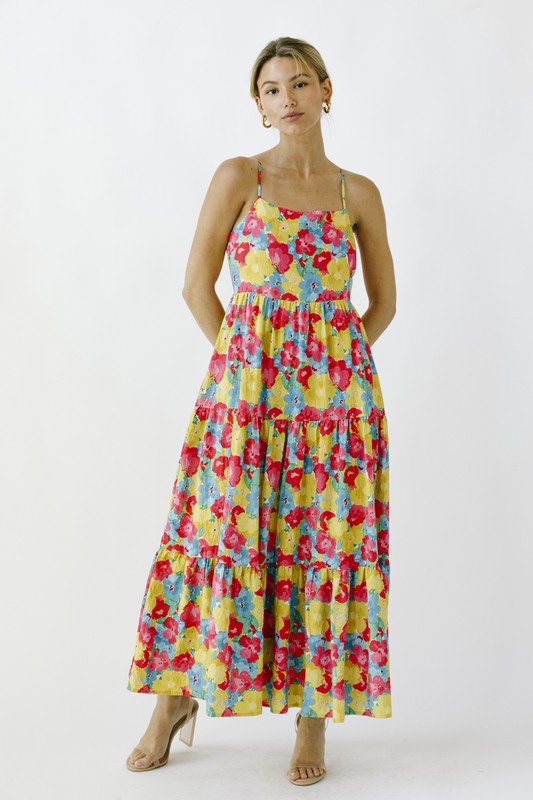 Multi Color Floral Maxi