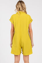 Load image into Gallery viewer, FRONT COLLARED BUTTON-DOWN ROMPER
