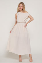 Load image into Gallery viewer, Asymmetrical Neckline A-line Dress
