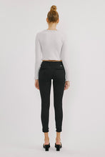 Load image into Gallery viewer, Mid Rise Hem Detail Ankle Skinny
