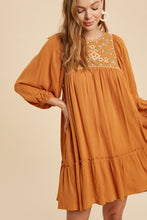 Load image into Gallery viewer, Embroidered Folklore Mini Dress
