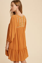 Load image into Gallery viewer, Embroidered Folklore Mini Dress
