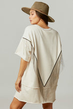 Load image into Gallery viewer, Back Fringe Mini Shirt Dress

