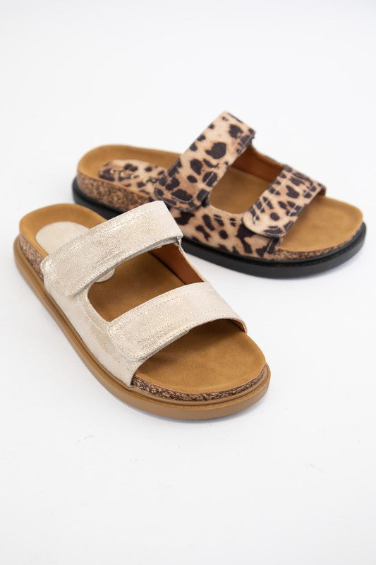 CORK SOLE SLIDE SANDAL