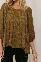 Load image into Gallery viewer, Tiny Floral Printed Square Neckline Top
