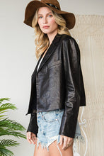 Load image into Gallery viewer, Vegan Leather Blazer
