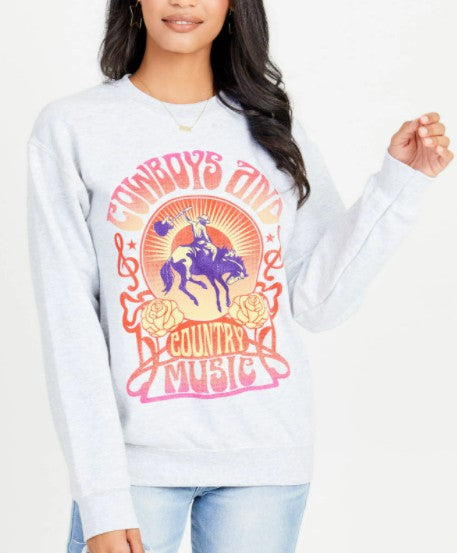 Cowboys and Country Music Pullover
