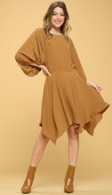 Load image into Gallery viewer, Solid Woven Boat Neckline Dress
